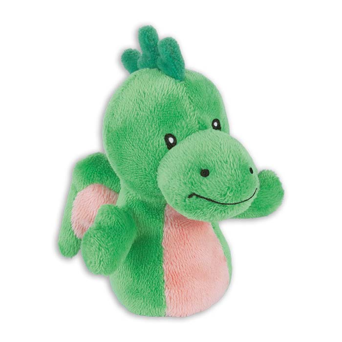Drachen-Plüsch, Plüschtier, grün, rosa Bauch, Kleines Spielzeug,