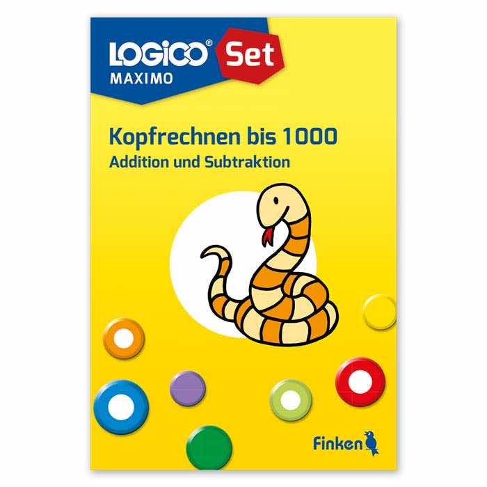 Kopfrechnen bis 1000 | Addition und Subtraktion | LOGICO-Set MAXIMO mit 16 Karten | ab 3. Klasse | 3738 Kopfrechnen bis 1000 | Addition und Subtraktion | LOGICO-Set MAXIMO mit 16 Karten | ab 3. Klasse | 3738