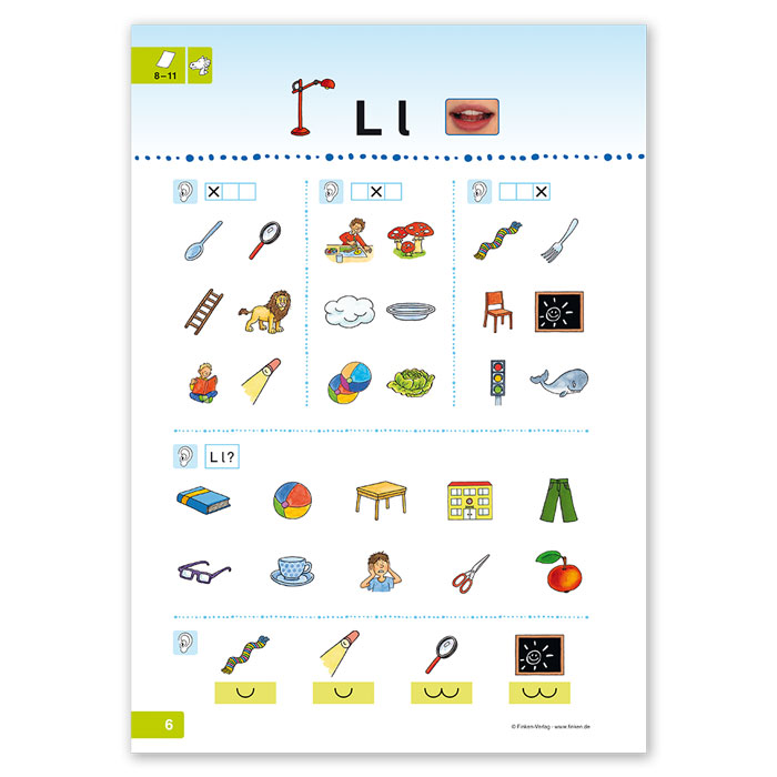 Alphabetisierung individuell | Hoer-Bilder-Buch mit BOOKii-Funktion | 3062Alphabetisierung individuell | Hoer-Bilder-Buch mit BOOKii-Funktion | Beispielseite Ll | 3062