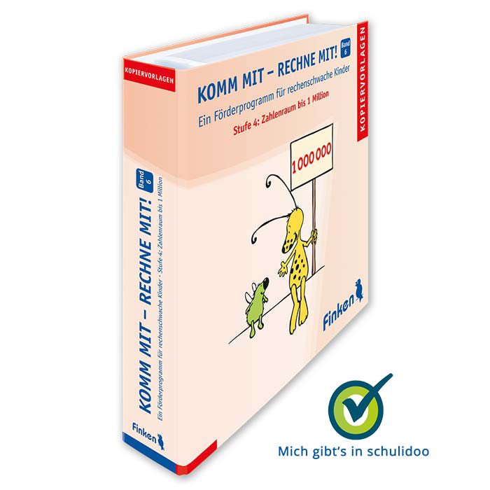 Komm mit – rechne mit! Band 6 Zahlenraum bis 1Million | Foerderprogramm fuer rechenschwache Kinder | Ordner | 3015