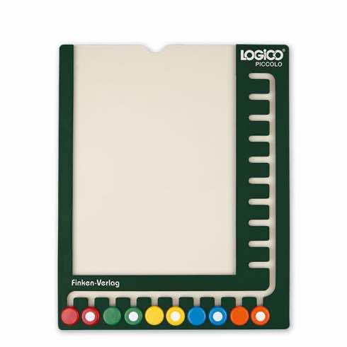 LOGICO-Rahmen PICCOLO | Gruener Rahmen mit 10 bunten Knoepfen, ca. 22 x 27 cm | 3401 LOGICO-Rahmen PICCOLO | Gruener Rahmen mit 10 bunten Knoepfen, ca. 22 x 27 cm | 3401