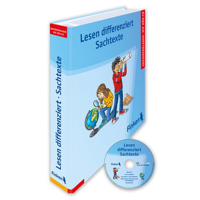 Lesen differenziert Sachtexte ab Klasse 3 | Ordner mit Material-CD | 3116 Lesen differenziert Sachtexte | 100 Kopiervorlagen mit Hör-CD | Ordner