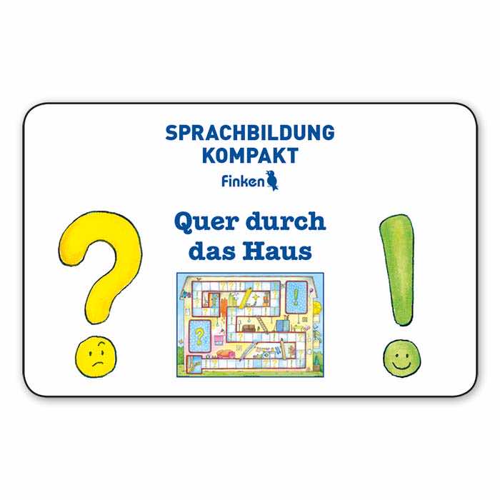 Sprachbildung kompakt – Wohnen | Spielesammlung | Beispielkarte "Quer durch das Haus" | 1803