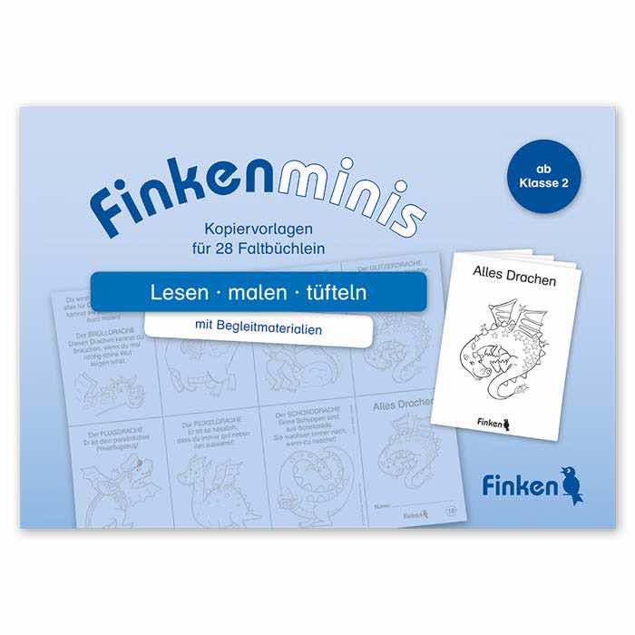 Lesen, malen, tüfteln | Finkenminis Kopiervorlagen-Heft für 28 Faltbüchlein | 1560 Lesen, malen, tuefteln | Finkenminis Kopiervorlagen-Heft für 28 Faltbuechlein | 1560