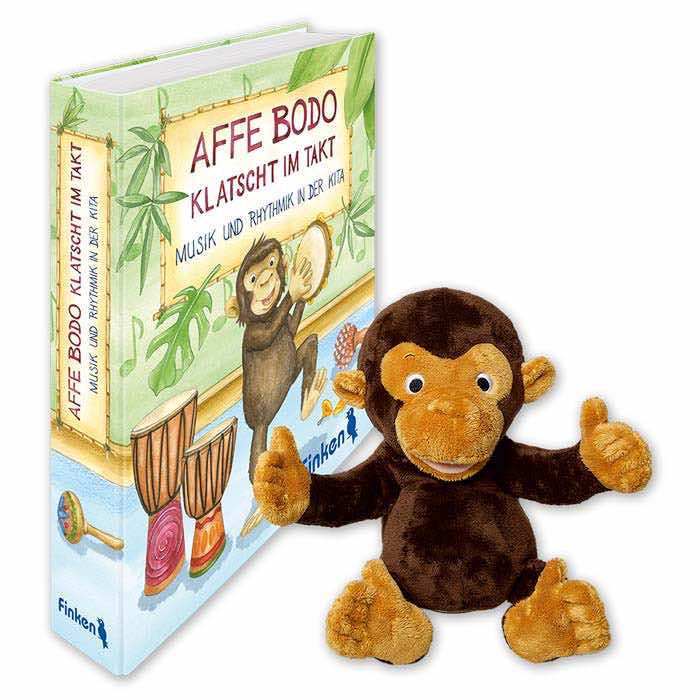 Affe Bodo klatscht im Takt – Musik und Rhythmik in der Kita | Ordner + Handpuppe | 1085 Affe Bodo klatscht im Takt – Musik und Rhythmik in der Kita | Ordner + Handpuppe | 1085