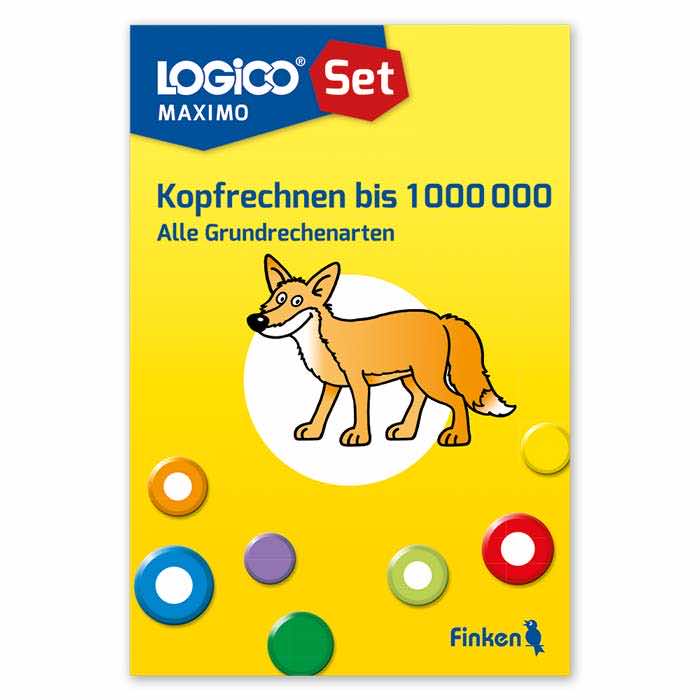 Kopfrechnen bis 1000000 | Alle Grundrechenarten | LOGICO-Set MAXIMO mit 16 Karten | ab 4. Klasse | 3757 Kopfrechnen bis 1000000 | Alle Grundrechenarten | LOGICO-Set MAXIMO mit 16 Karten | ab 4. Klasse | 3757