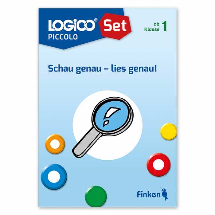 Schau genau – lies genau! | LOGICO-Set PICCOLO mit 16 Karten | ab 1. Klasse | 3369 Schau genau – lies genau! | LOGICO-Set PICCOLO mit 16 Karten | ab 1. Klasse | 3369