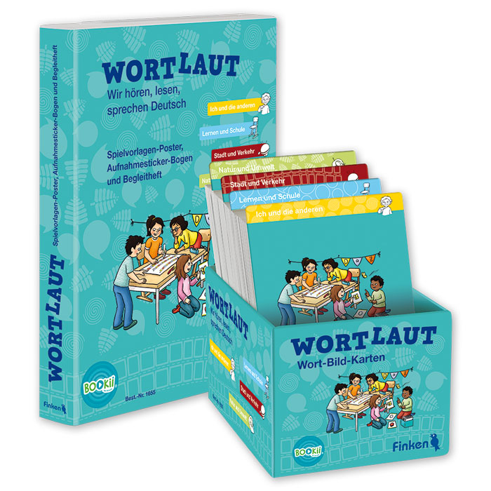 Wortlaut – Wir hören, lesen, sprechen Deutsch | Wort-Bildkarten-Box und Sammelmappe  Wortlaut – Wir hören, lesen, sprechen Deutsch | Wort-Bildkarten-Box und Sammelmappe