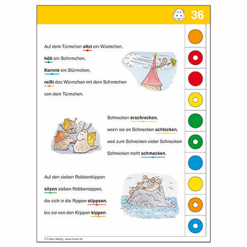 Grammatik | LOGICO-Foerderbox PICCOLO | Beispielkarte Verben finden Rueckseite | 3360
