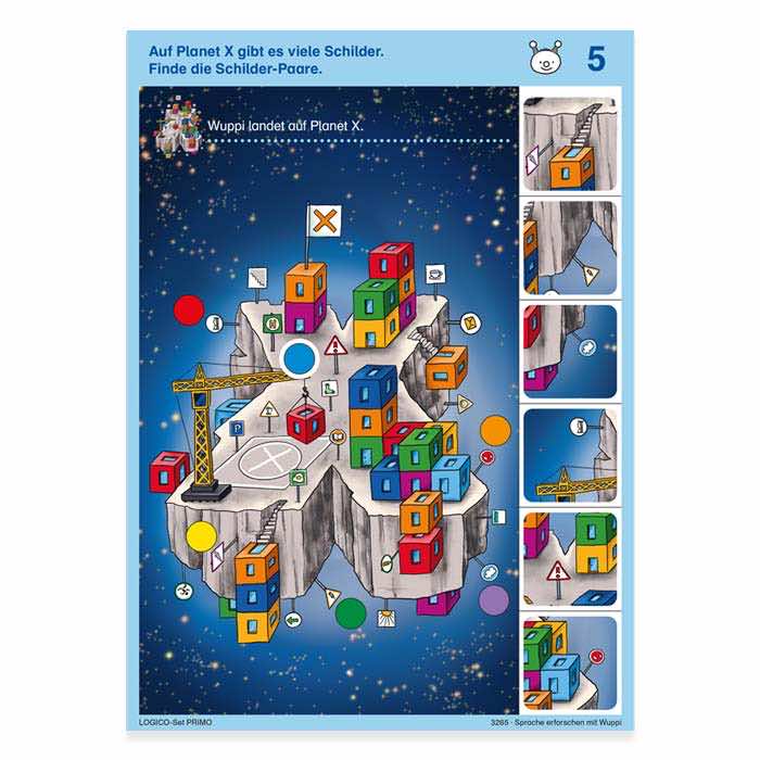 Sprache erforschen mit Wuppi | LOGICO-Set PRIMO | 3265 | Beispielkarte 5