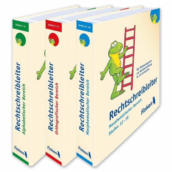 Rechtschreibleiter | Lernplakate und Fördermaterialien zur Rechtschreibung in drei Baenden | Ordner | 1610