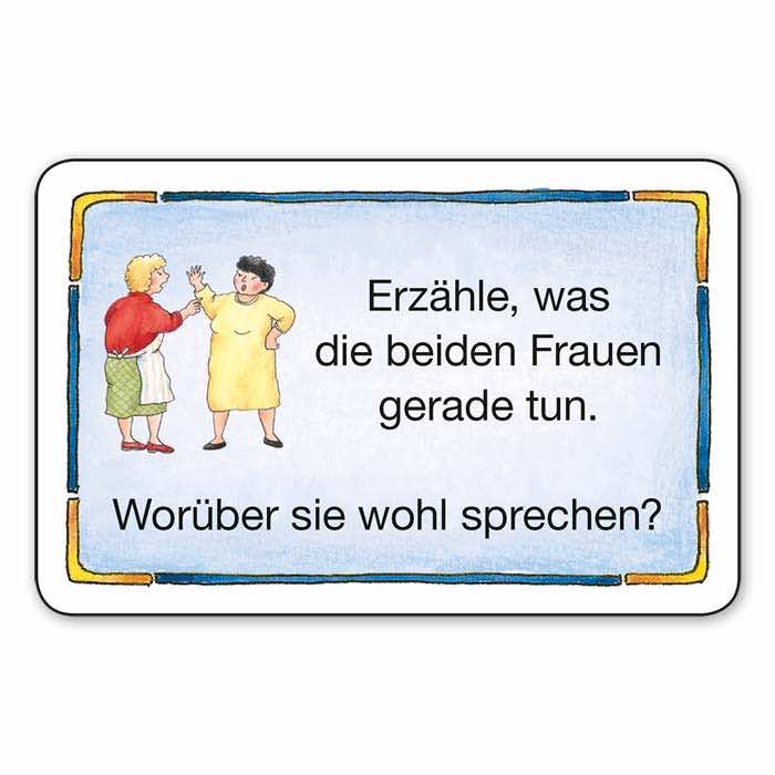 Sprachbildung kompakt – Wohnen | Spielesammlung | Beispielkarte "Erzaehlen" | 1803