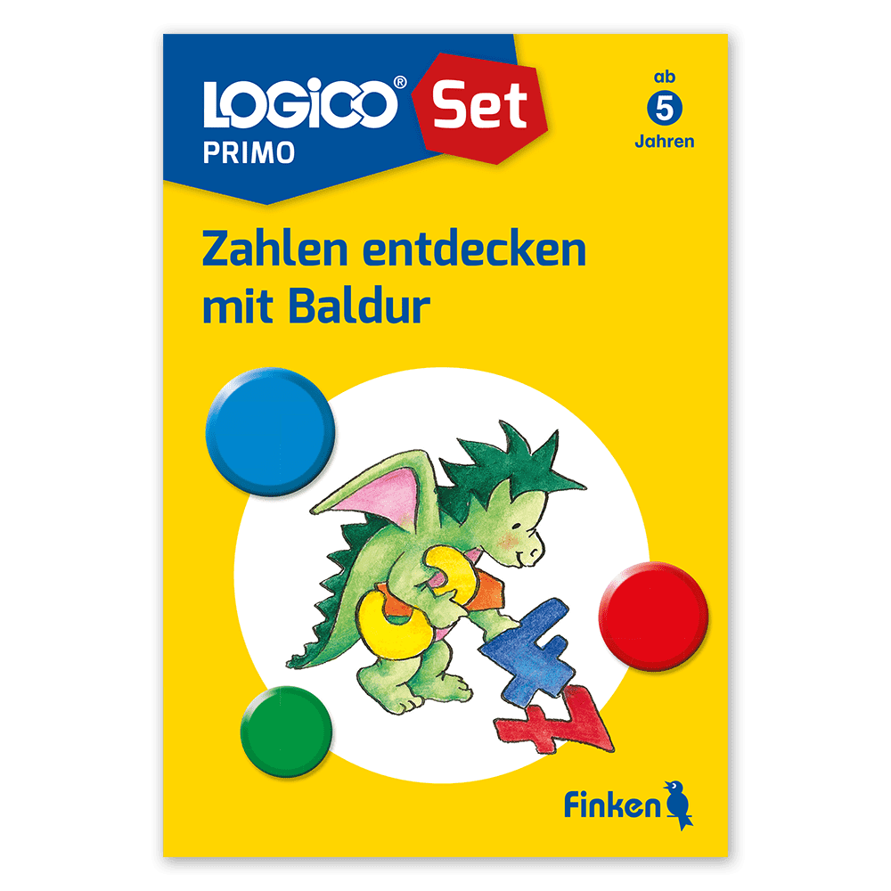 Zahlen entdecken mit Baldur | LOGICO-Set PRIMO mit 16 Karten |ab 5 Jahren | 3258