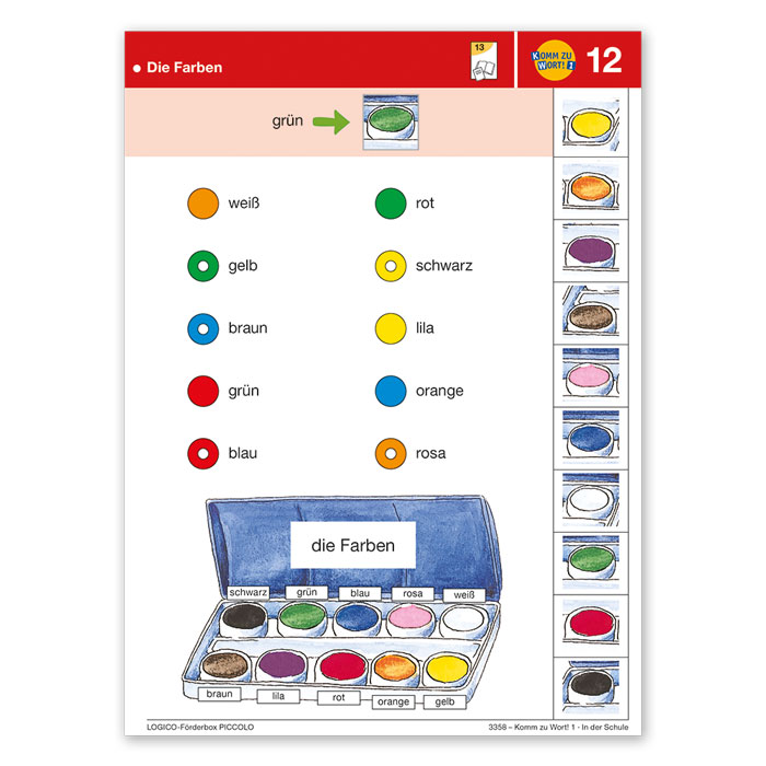 buntes set, farbenpalette, malpalette, farbbox, farbkarte,