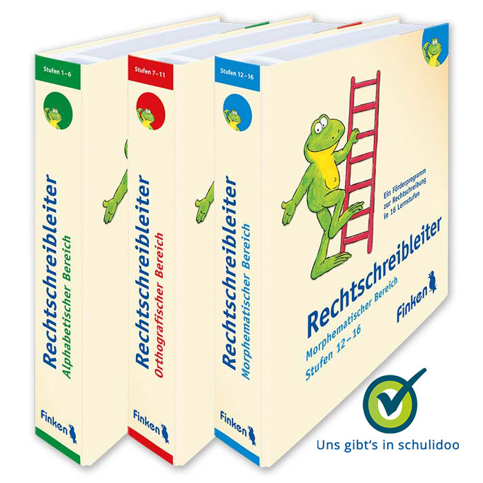 Rechtschreibleiter | Lernplakate und Fördermaterialien zur Rechtschreibung in drei Baenden | Ordner | 1610