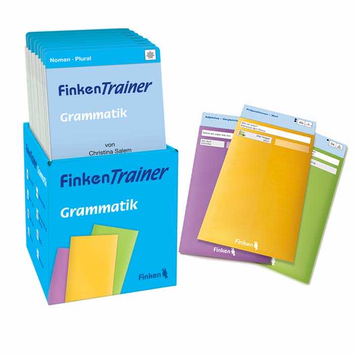 FinkenTrainer Grammatik | Kartei zum Ueben mit Selbstkontrolle | mit drei Einstecktaschen | 1675 FinkenTrainer Grammatik | Kartei zum Ueben mit Selbstkontrolle | mit drei Einstecktaschen | 1675