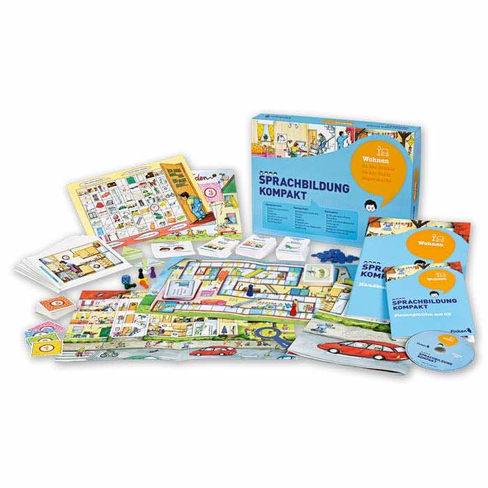Sprachbildung kompakt – Wohnen | Spielesammlung mit allen Materialien | 1803