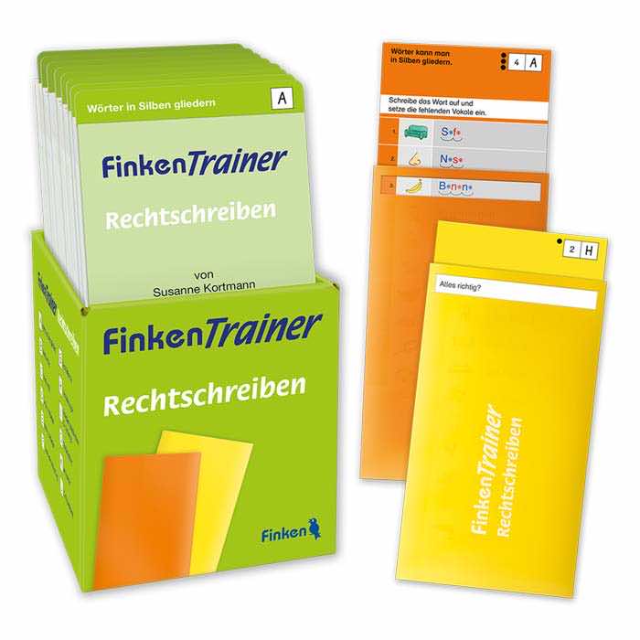 FinkenTrainer "Rechtschreiben" | Uebungskartei mit Einstecktaschen | 1673 FinkenTrainer "Rechtschreiben" | Uebungskartei mit Einstecktaschen | 1673