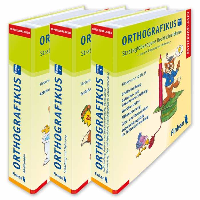 Orthografikus | Strategiebezogene Rechtschreibkurse in drei Baenden – von der Diagnose zur Foerderung | Ordner | 3190 Orthografikus | Strategiebezogene Rechtschreibkurse in drei Baenden – von der Diagnose zur Foerderung | Ordner | 3190
